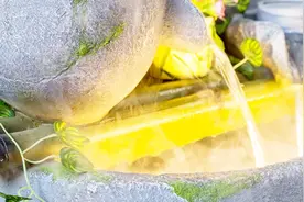 盆景假山喷泉的制作，高人用用两个花盆就可以制作出来！视频封面