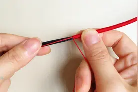 简单漂亮的绕线红绳手链，看一遍就可以学会，手工编绳教程视频封面