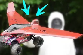 老外测试遥控车与飞机的组合体能飞起来吗视频封面