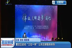 嘉定区启动“三位一体”公共法律服务体系视频封面