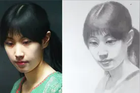 素描手绘一幅冷军的名作，想不到的是最后面的的操作视频封面