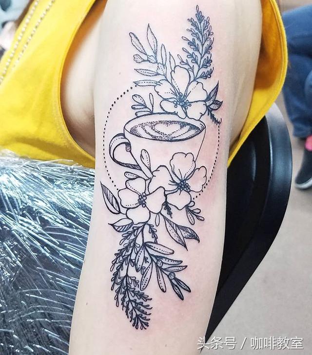 社会咖啡师纹身指南,100 张咖啡元素纹身图案参考