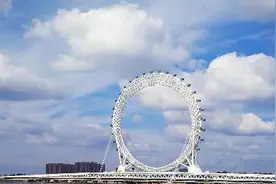 山东潍坊人的骄傲——世界上最大的无轴式摩天轮“渤海之眼”图片