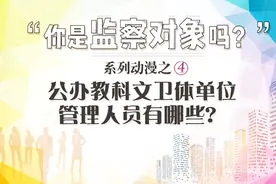 「你是监察对象吗」：公办教科文卫体单位管理人员有哪些？视频封面