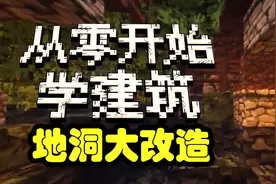 我的世界最专业的建筑教程，地洞篇