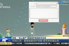 欧盟：“史上最严”数据保护新规昨日生效视频封面