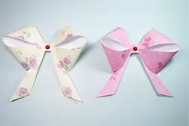 折纸大全简单又漂亮蝴蝶结，看一遍就能学会蝴蝶结的折法