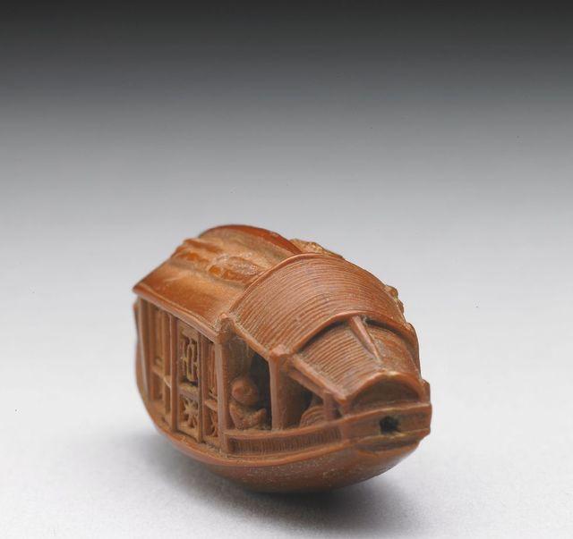 明朝人王叔远雕核舟惊艳一时,有人不服,另雕一枚,成清皇家珍宝