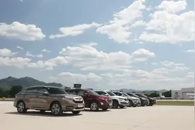 6款合资中型SUV刹车距离测试