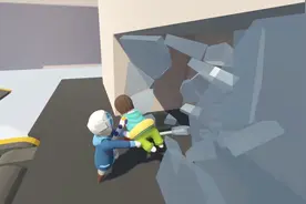 Human fall flat：机关居然可以拔下来使用，这组玩家真有想象力
