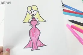 小彩的简笔画：一步一步教你画漂亮的美少女~