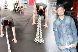 好辛苦！余文乐晒地狱式健身视频身拖粗铁链，外加清淡饮食