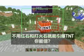 我的世界46：不用红石和打火石就能引爆TNT，这你能信？视频封面