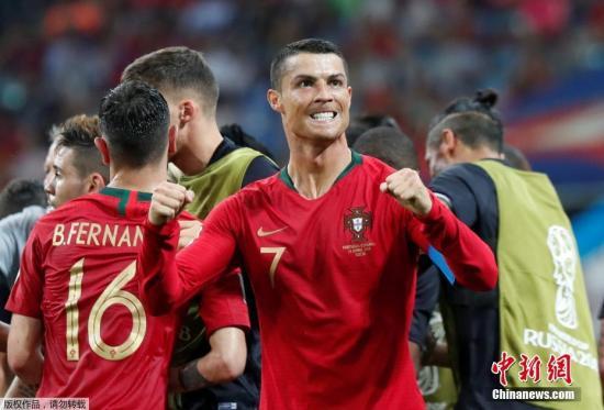 世界杯：葡萄牙3：3西班牙 C罗上演帽子戏法