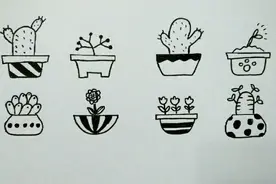 简单漂亮的植物简笔画，学会教小朋友，简笔画视频教程