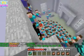 我的世界搞笑模组插件 一大群史蒂夫向你冲来