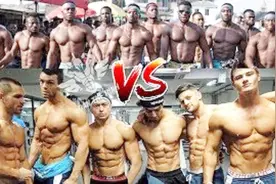 非洲VS美国健身肌肉男对比，男神与屌丝的差距不仅仅是一身肌肉