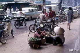 1970年南越首都西贡街景，号称东方巴黎图片