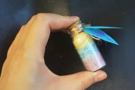 手工自制梦幻星空瓶，用家里的材料就行，送给同学的毕业季礼物