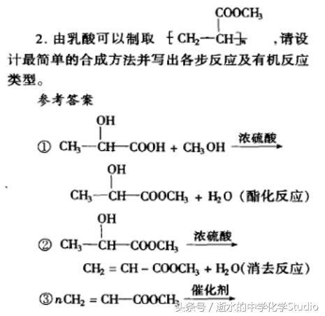 高中有机化学常见典型物质——乳酸
