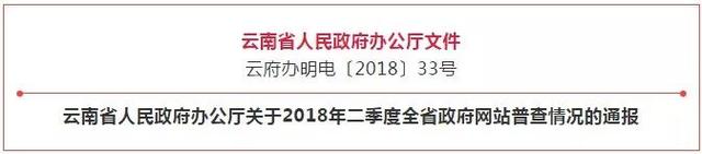 存在严重错别字、安全防护不到位……云南这29个政府网站被点名！