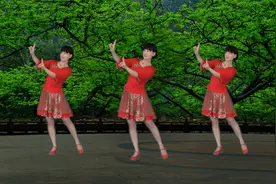 微妙广场舞《夫妻双双把家还》黄梅戏舞蹈附背面演示视频封面