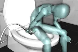 上厕所都不需要卫生纸了，只需要按开关就会自动清洗，还能选温度