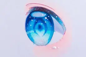怎么用马克笔涂一个漂亮唯美的眼睛！这么实用的绘画视频不看可惜视频封面