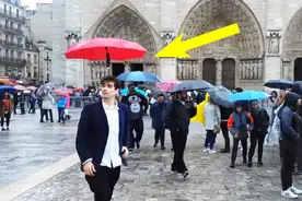 日本人用中国技术造出了悬浮雨伞，能彻底解放双手，一直跟着走视频封面