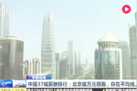 中国37城薪酬排行——北京破万元领跑，你在平均线上吗？视频封面