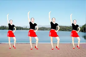 入门级广场舞《做最好的自己》为自己喝彩加油，好听又好看附分解