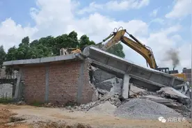 「拆迁」甘棠镇依法拆除一批违法建筑物图片