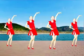 新手入门广场舞《深深爱》一生一世只爱你一个，好听又好看附分解