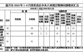 查处58人 嘉兴通报违反中央八项规定精神查处情况图片