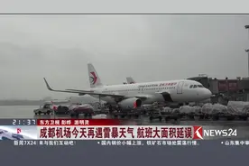 成都机场今天再遇雷暴天气 航班大面积延误视频封面