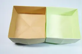 简单垃圾盒子的折法，一张长方形纸折出实用的收纳盒，手工折纸视频封面