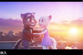 女神安吉拉开嗓啦！和汤姆猫深情对唱情歌，这画面太美了！