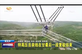 特高压吉泉线在甘最后一段复验结束视频封面