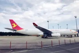 天津航空成功引进一架空客A330-300型飞机图片