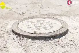 道路施工防护不周！300余米非机动车道有8个高出地面5厘米窨井盖