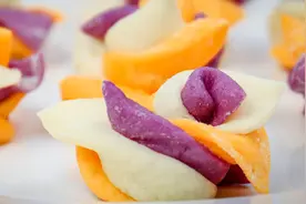 三色花式小馒头，试试这样做，蒸出来好看又好吃，柔软蓬松