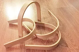 教你一种简单方法，把直木条变弯曲，不需要用机器