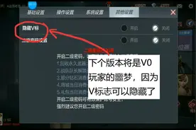 CF手游老兲：下个版本将是V0党的噩梦，V标志能隐藏了！