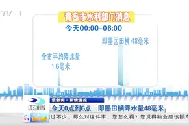 今天凌晨岛城再迎降雨，0点到6点即墨田横降水量最高，达到48毫米视频封面