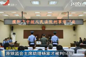 原银监会主席助理杨家才被判16年视频封面