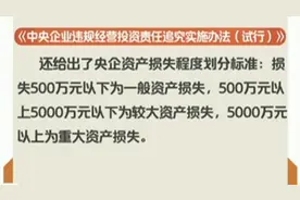 国资委颁布试行版《央企违规经营投资责任追究办法》重大决策实行终身问责视频封面