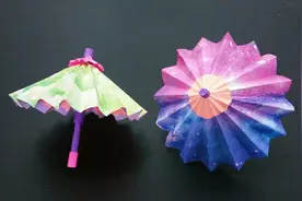 神奇的星空立体雨伞折纸，简单漂亮还可以收缩，女孩们看了都想学