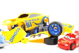 塑料玩具积木乐高汽车组装黄色赛车视频封面