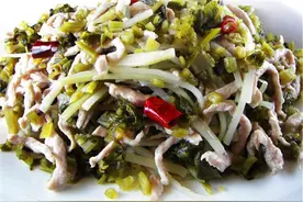 一道小菜：笋片咸菜汤图片