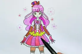 漂亮的飞越彩灵堡的施巧灵简笔画，画法简单又实用，小朋友都喜欢